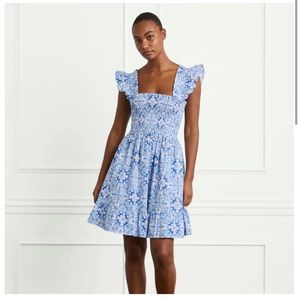 Hill House XXS Elizabeth Blue Mosaic Poplin